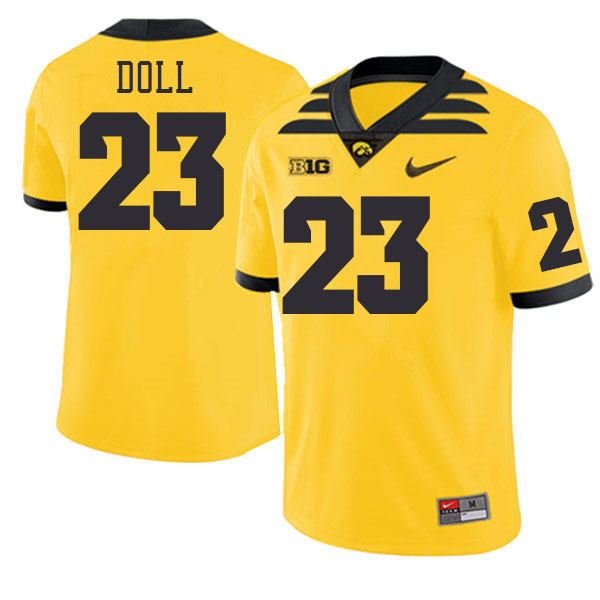 Men #23 Brevin Doll Iowa Hawkeyes College Football Jerseys Stitched-Gold